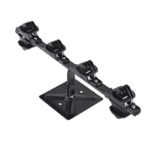 Fence Pole -6Line Low Profile Black